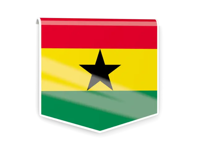 Ghana Flag Icon Design