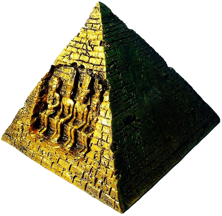 Golden Pyramid Sculpture