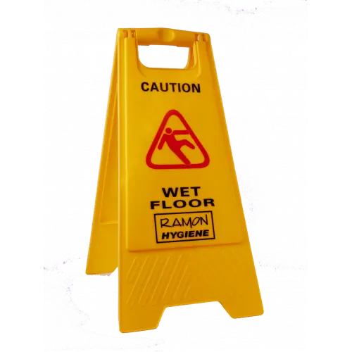 Yellow Wet Floor Warning Sign
