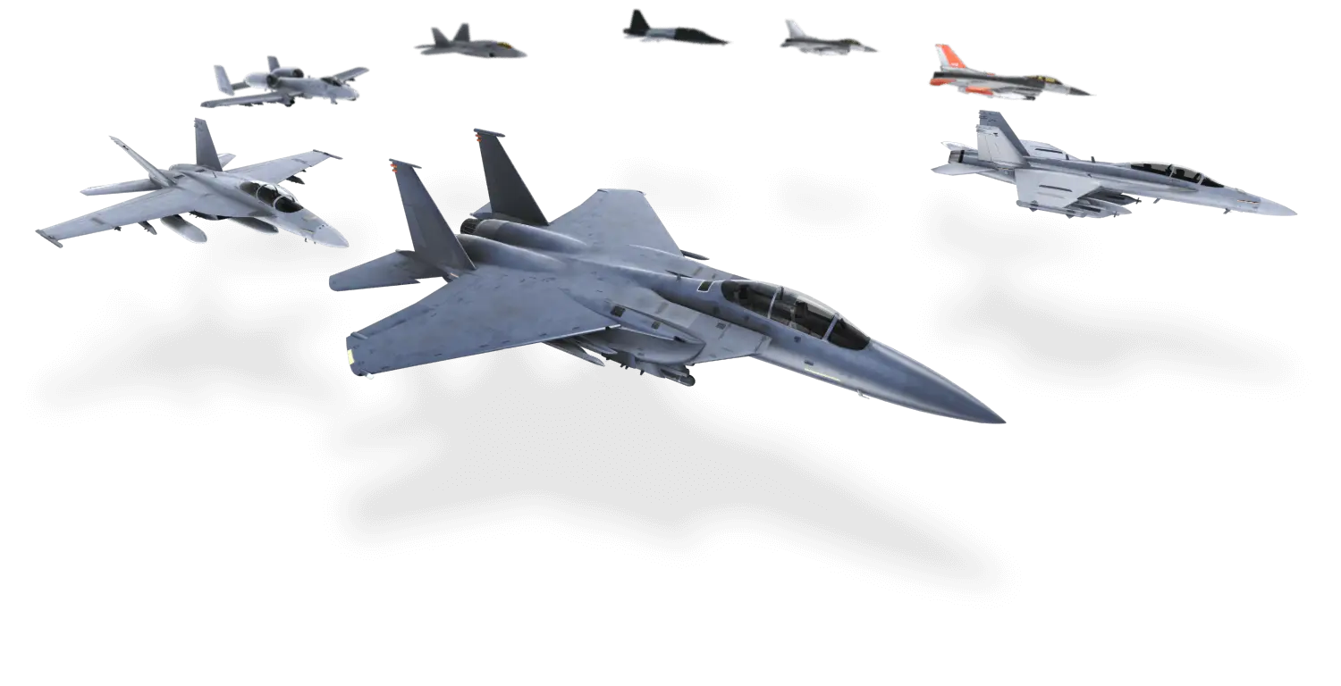 Formation of Fighter Jets in the Sky