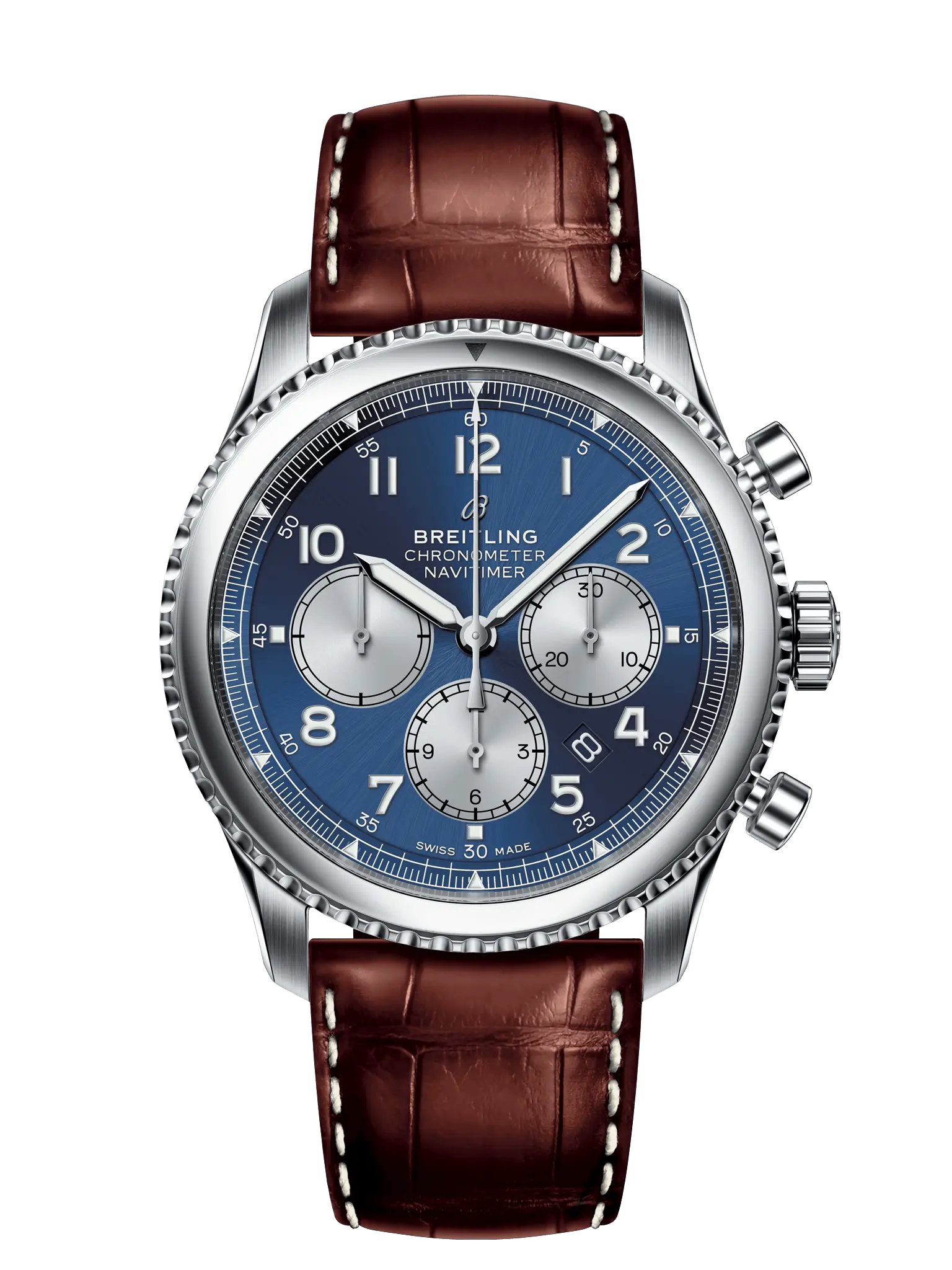 Luxury Wristwatch with Leather Strap