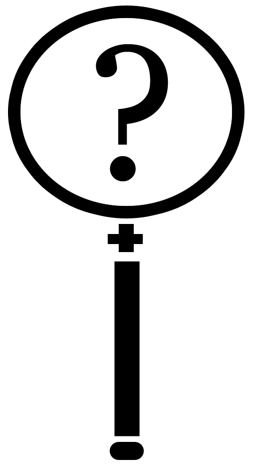Search Inquiry Icon with Magnifying Glass