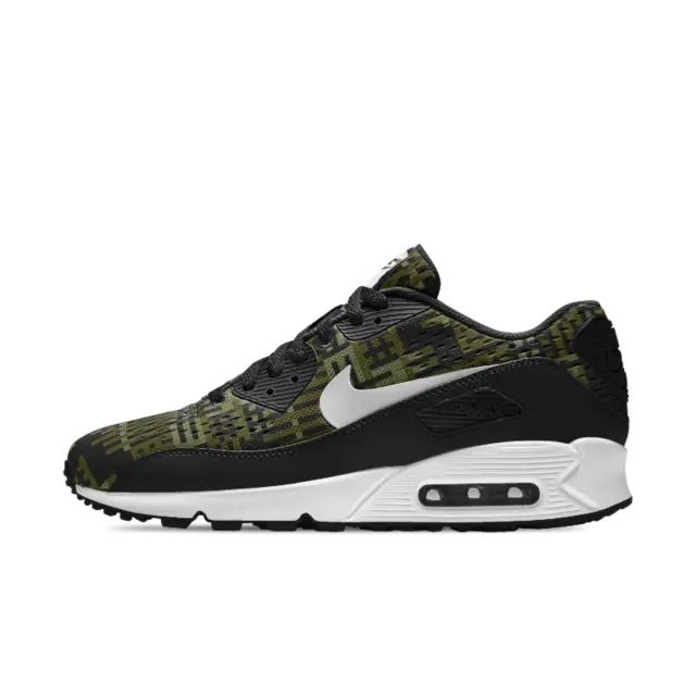 Stylish Black and Green Sneakers for Sports