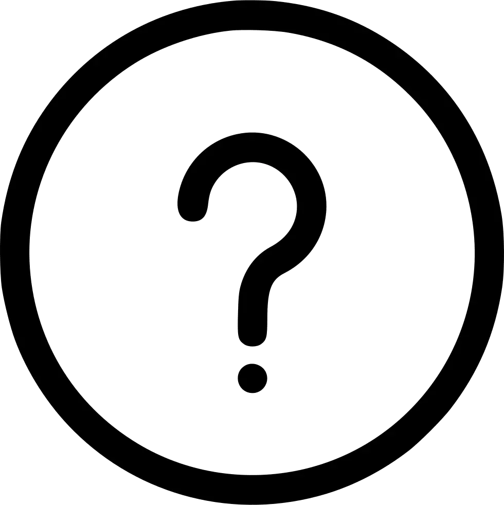 Question Mark Inside a Circle Symbol