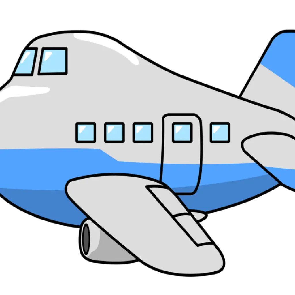 Cartoon Airplane Illustration
