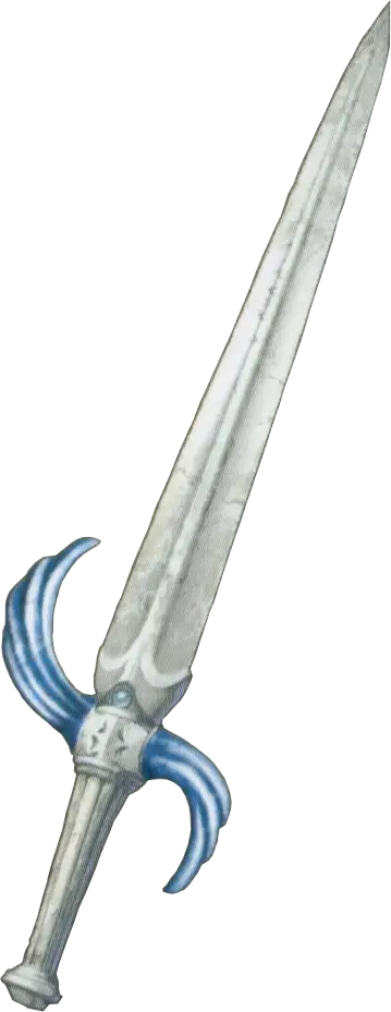 Silver Sword with Blue Hilt Design