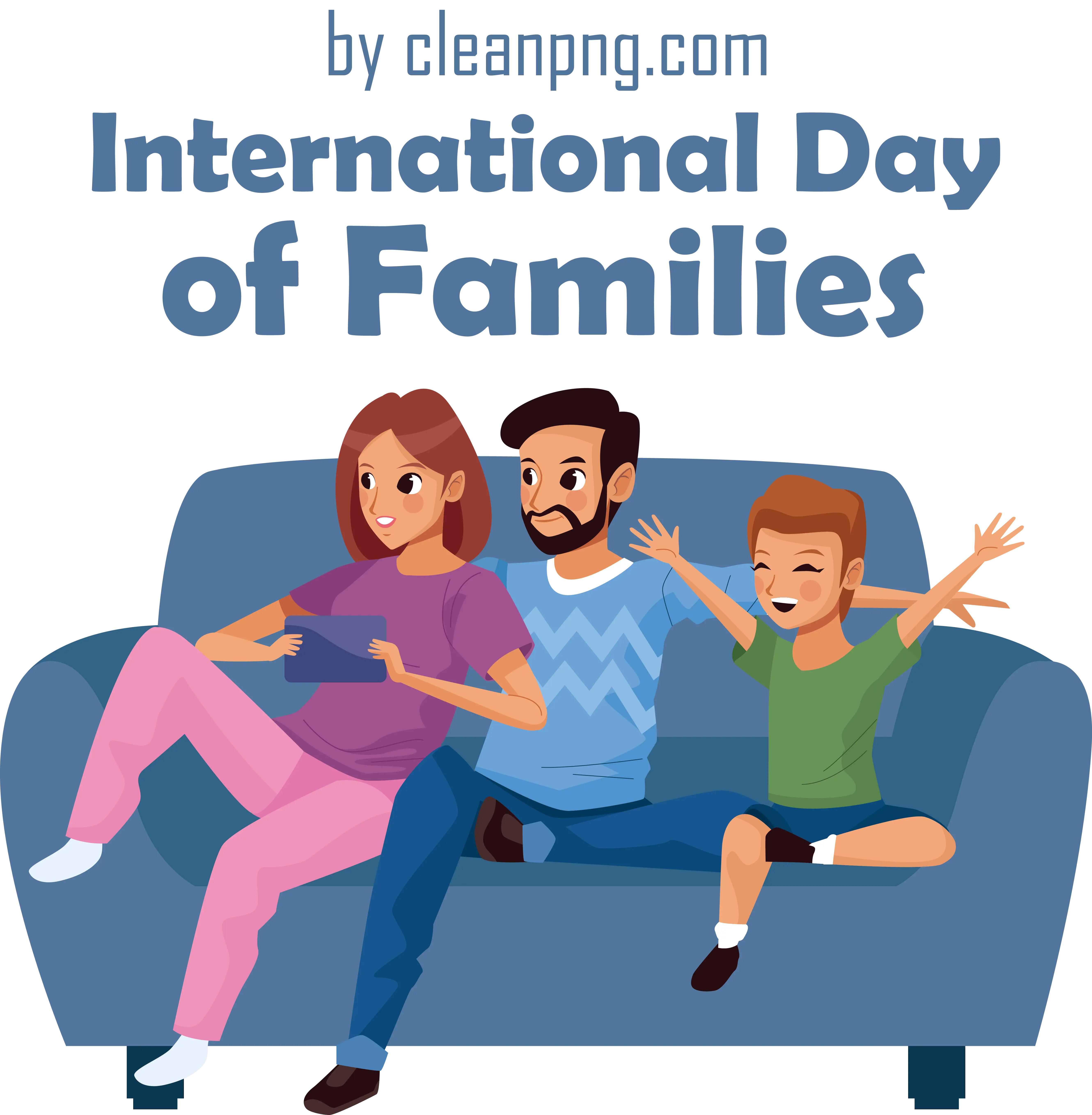 Family Couch Scene for International Day of Families