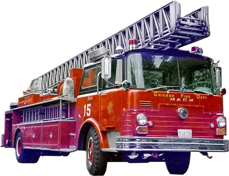 Red Fire Truck with Ladder