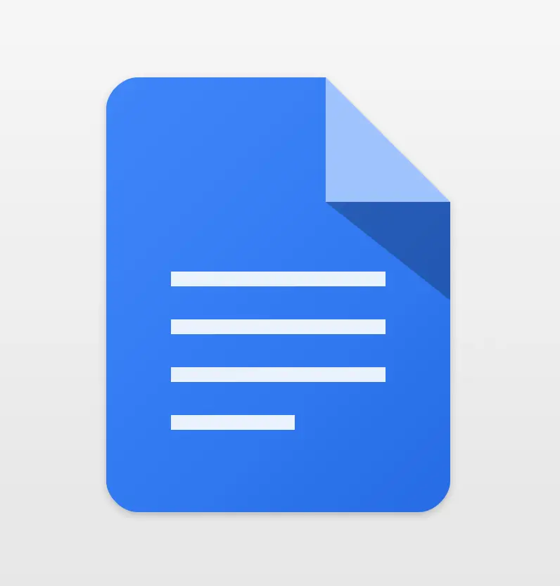 Blue Document Icon