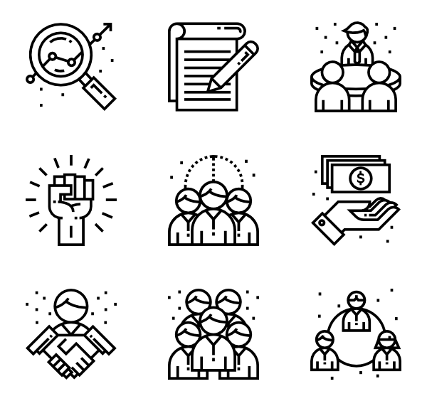Business and Teamwork Icons