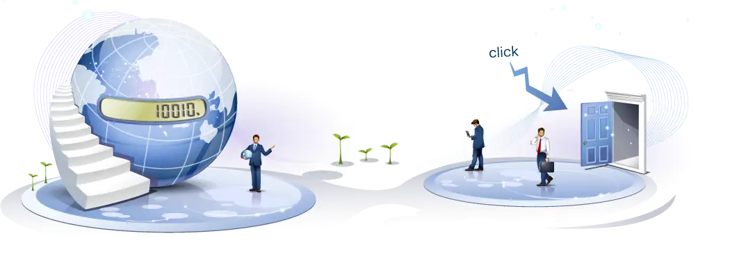 Global Business Concept with Technology
