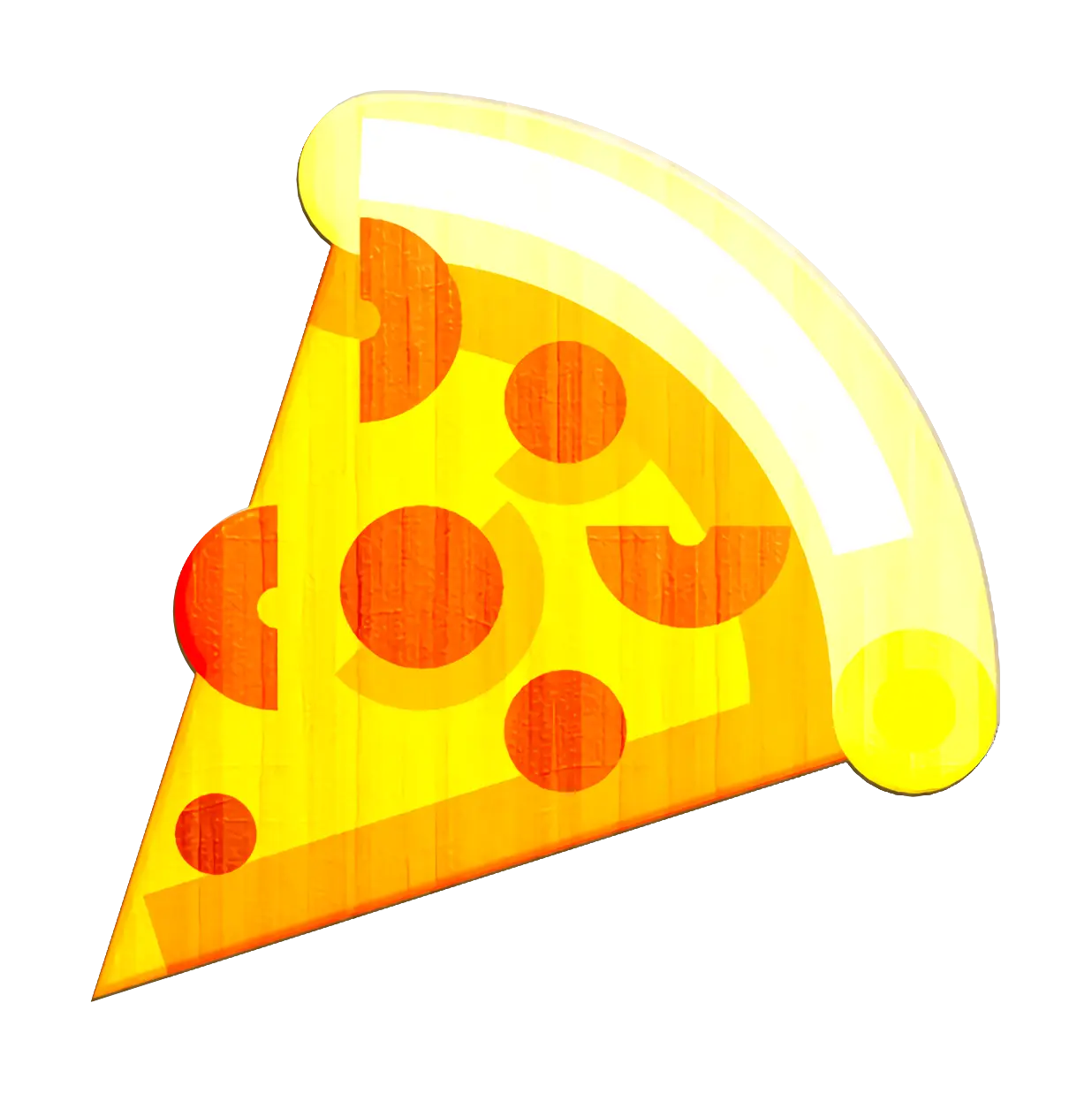 Cheesy Pizza Slice Illustration