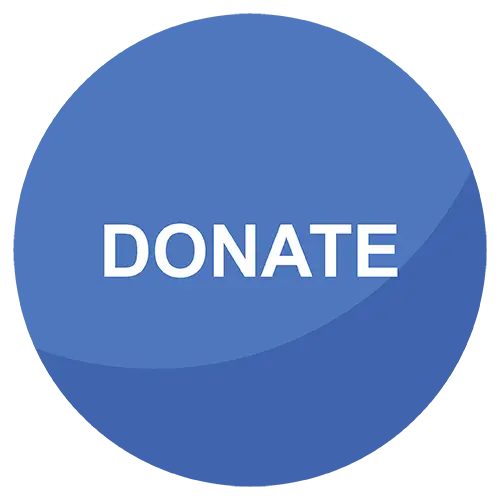 Blue Donate Button for Charity Support