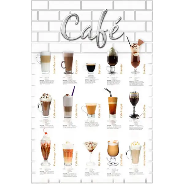 Cafe Drink Menu