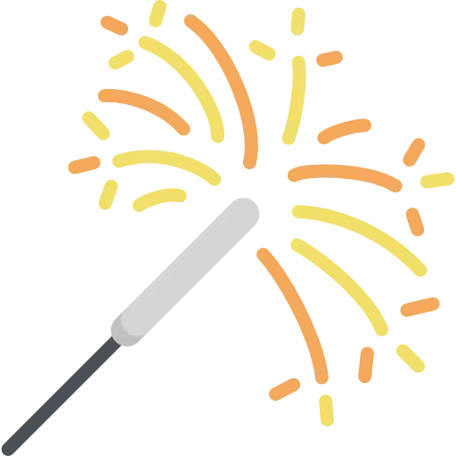 Sparklers Illustration for Celebrations