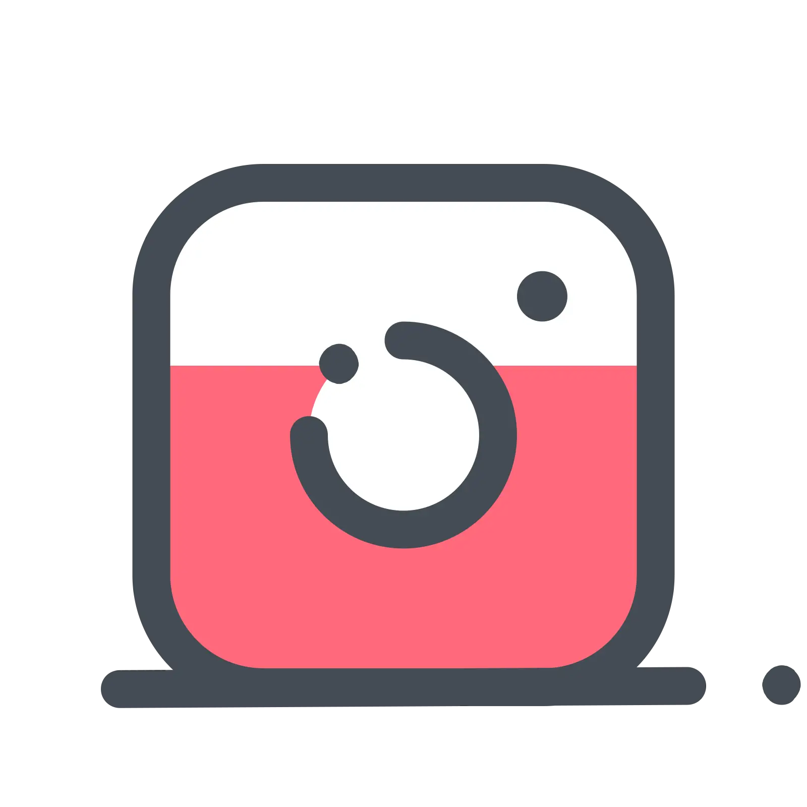 Modern Camera Icon with Two-Tone Design