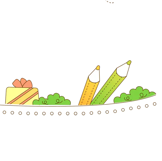 Cartoon Pencils and Stationery