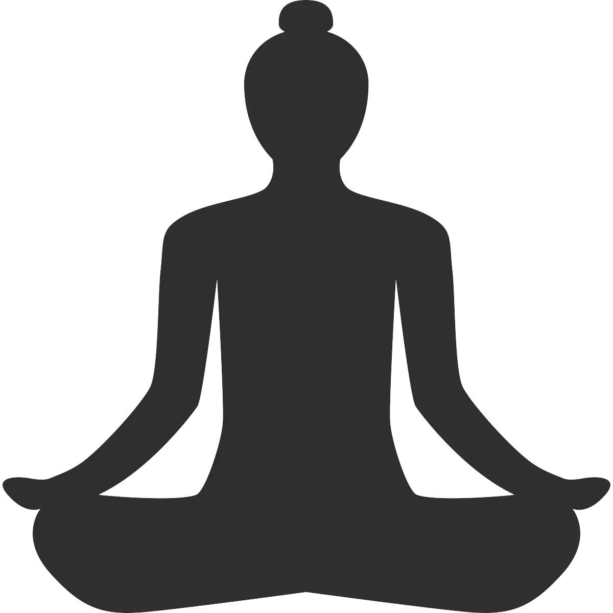 Meditation Silhouette in Lotus Position