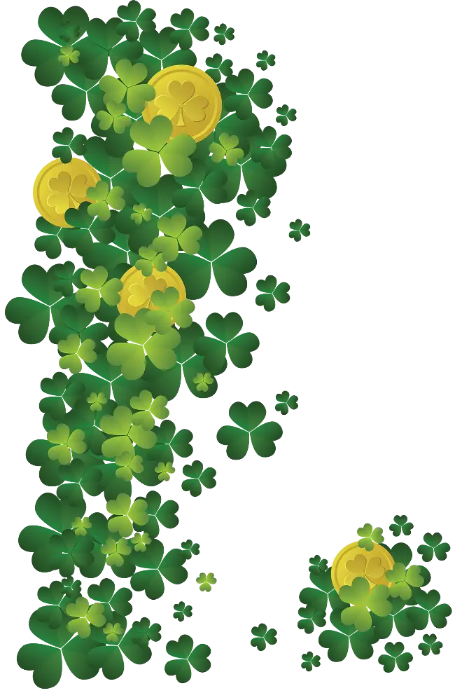 Clovers with Gold Coins