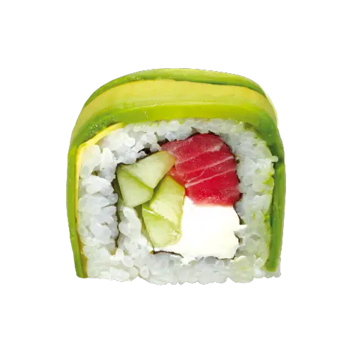 Sushi Roll with Avocado and Tuna Filling