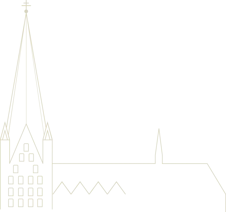 Church Outline Drawing