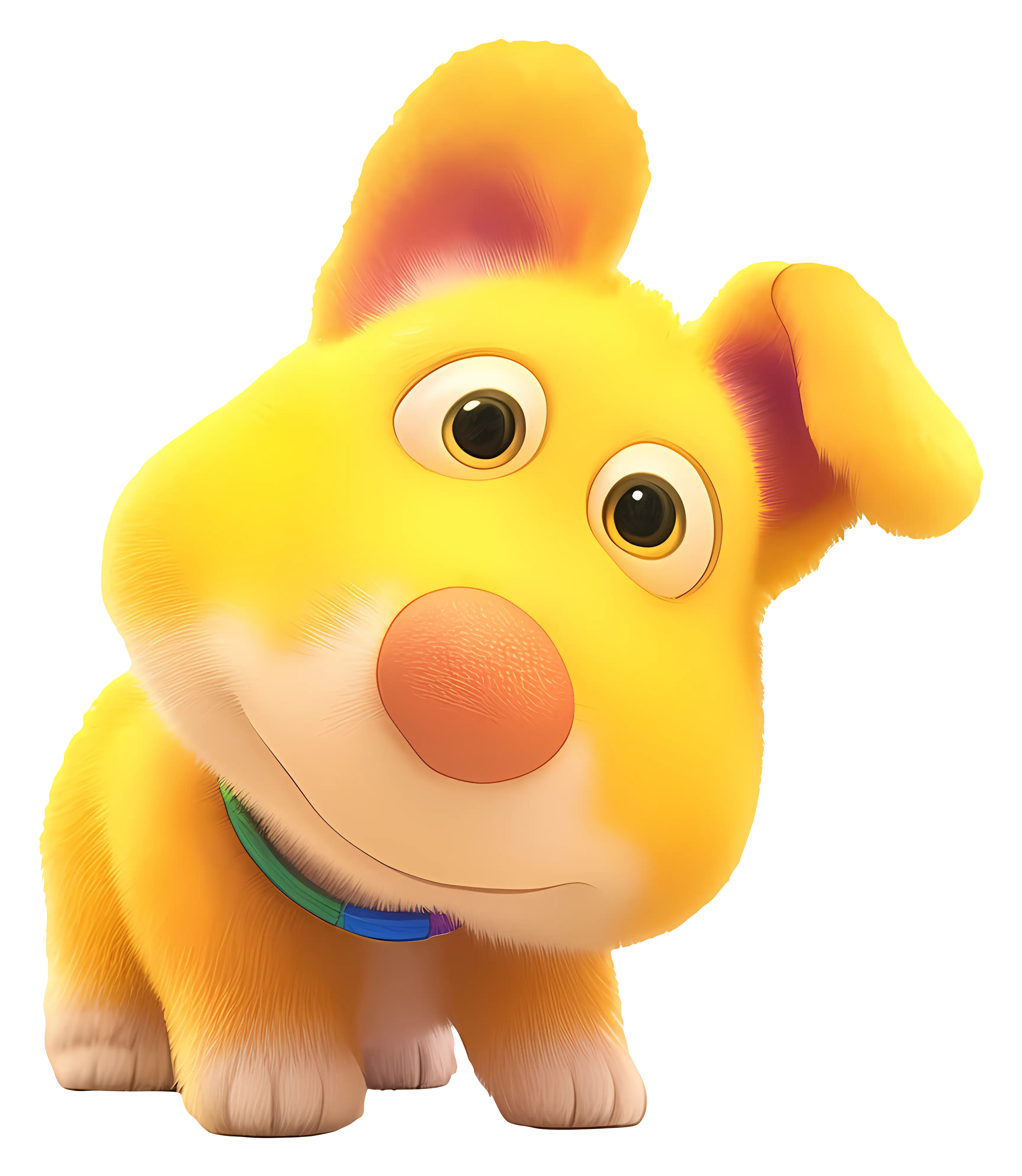 Cute Yellow Cartoon Puppy