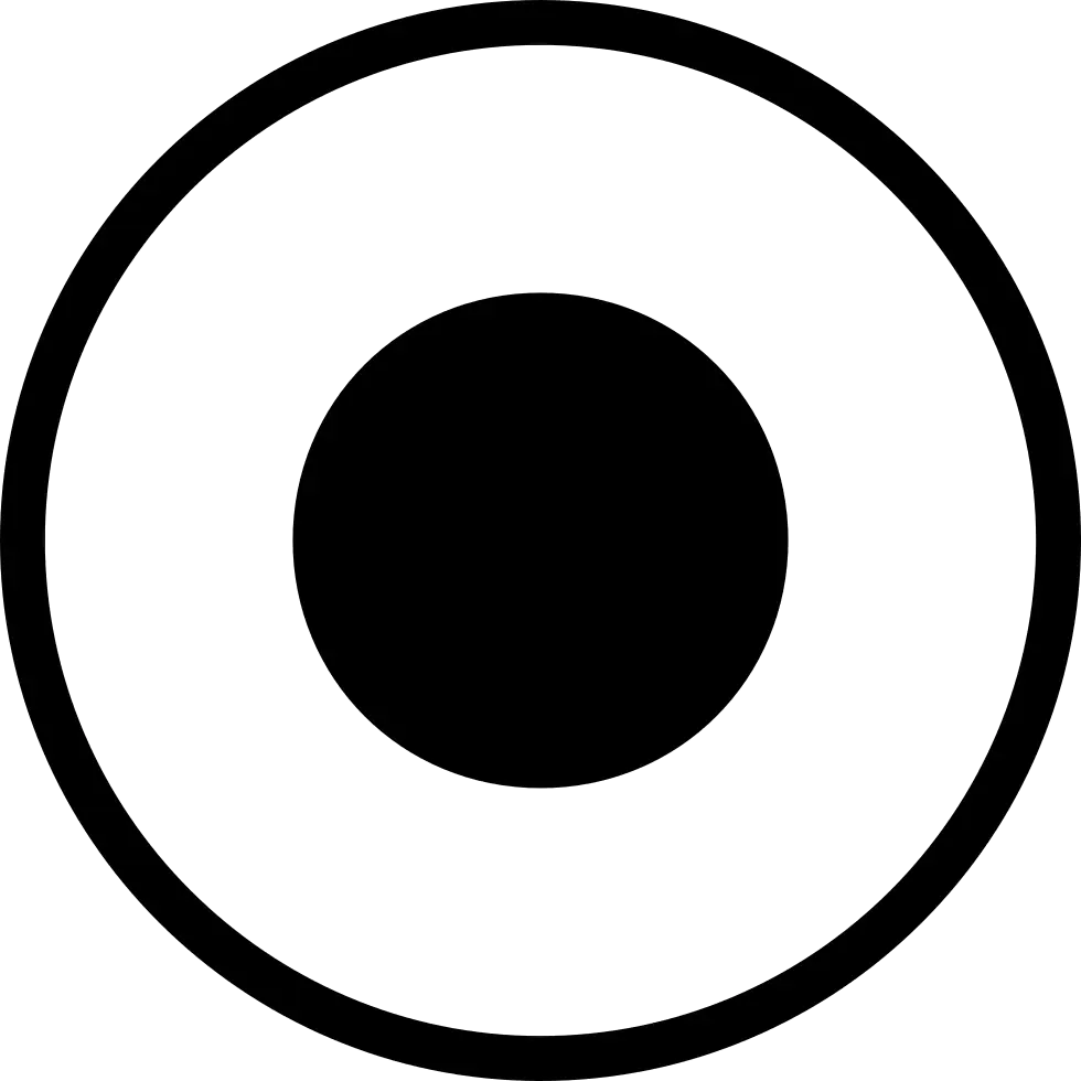 Circle with Inner Black Dot