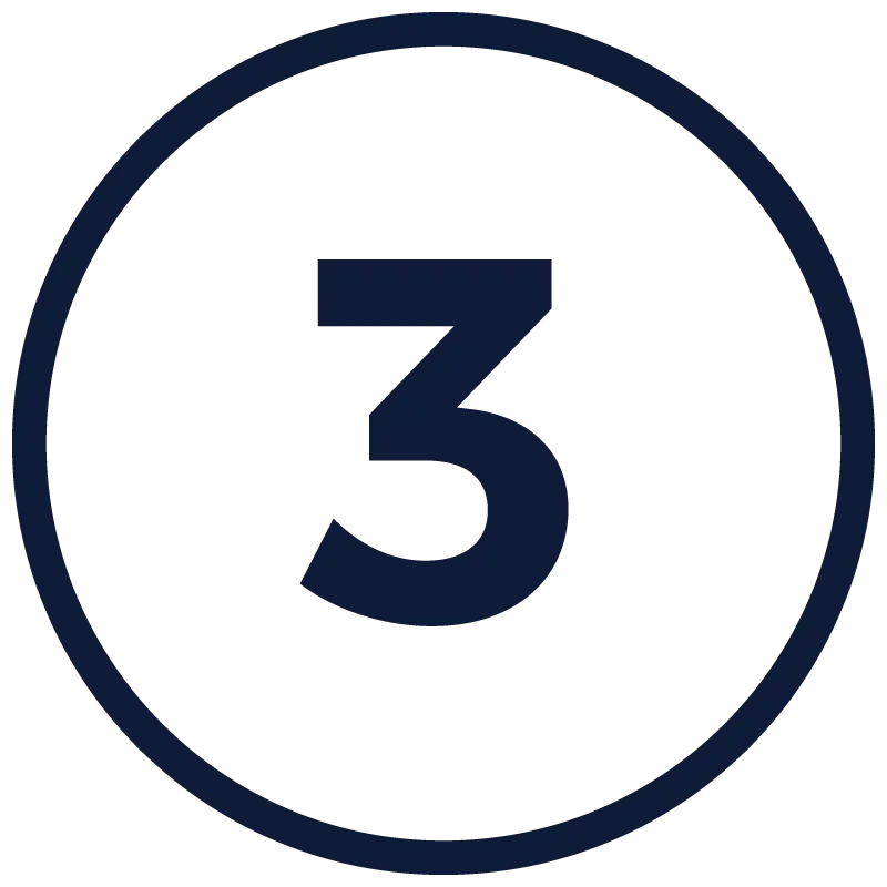 Number 3 in Circular Minimal Design