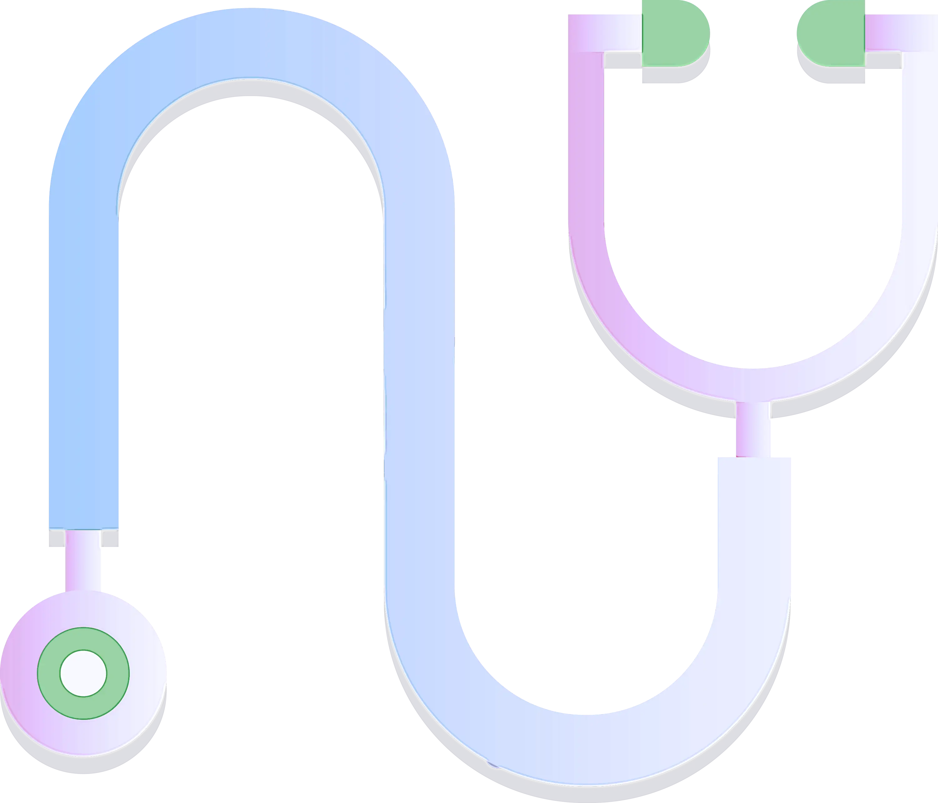 Stethoscope Illustration in Gradient Style