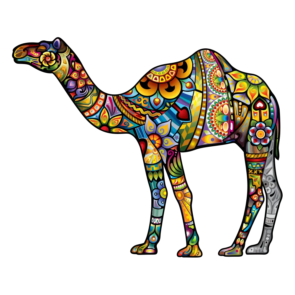 Colorful Patterned Camel