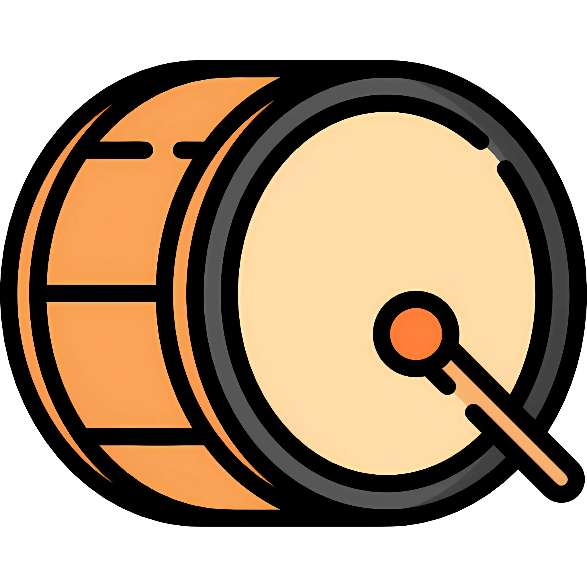 Orange Bass Drum