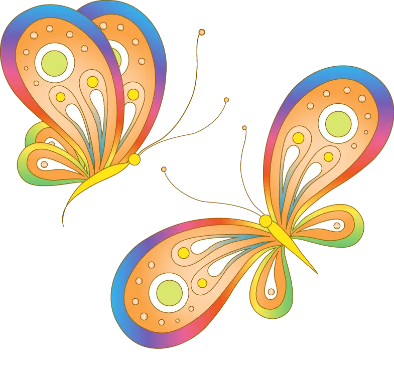 Colorful Butterflies Illustration