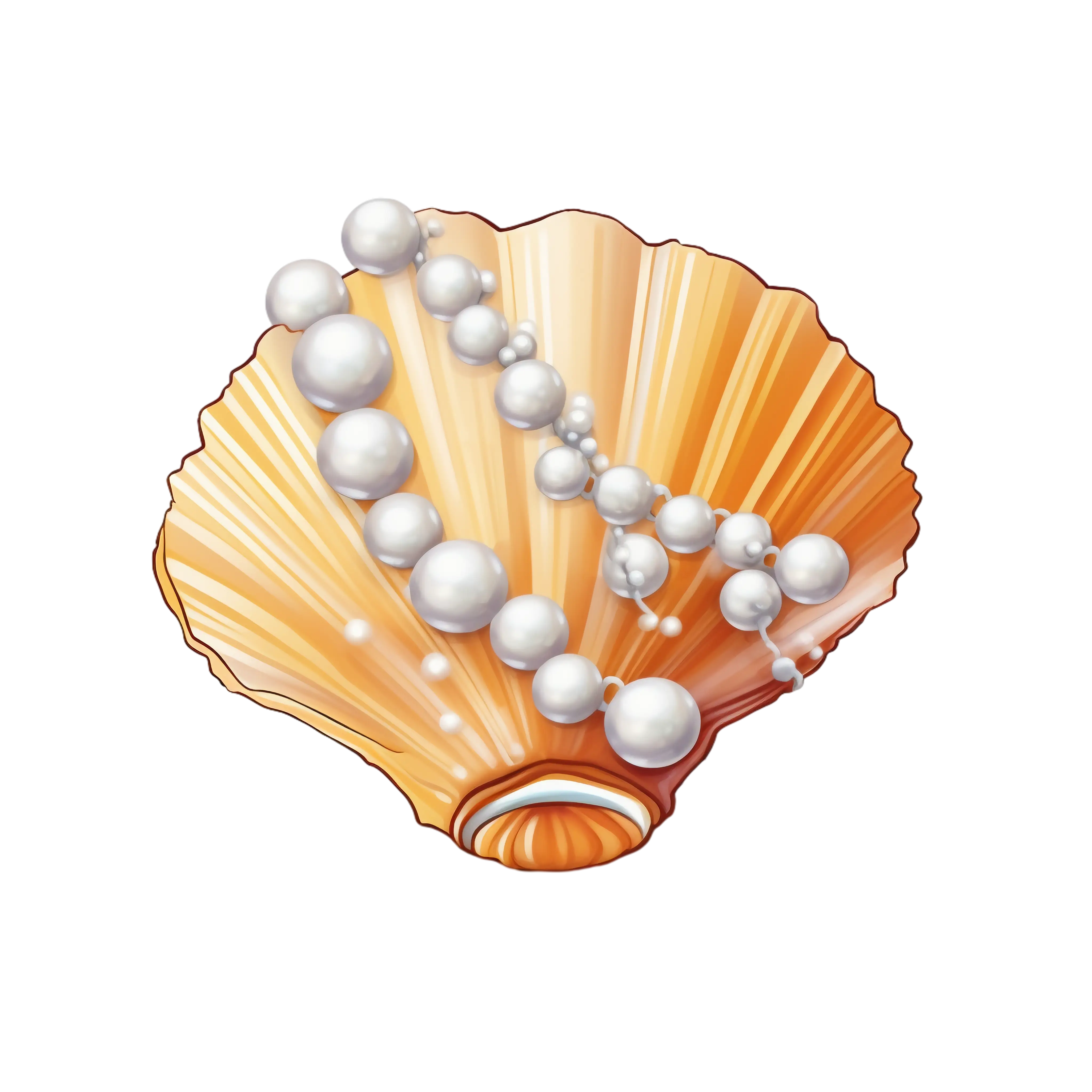 Beautiful Shell with Pearls