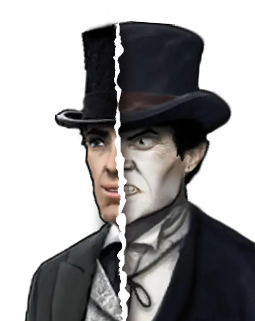 Split Face Transformation Illustration