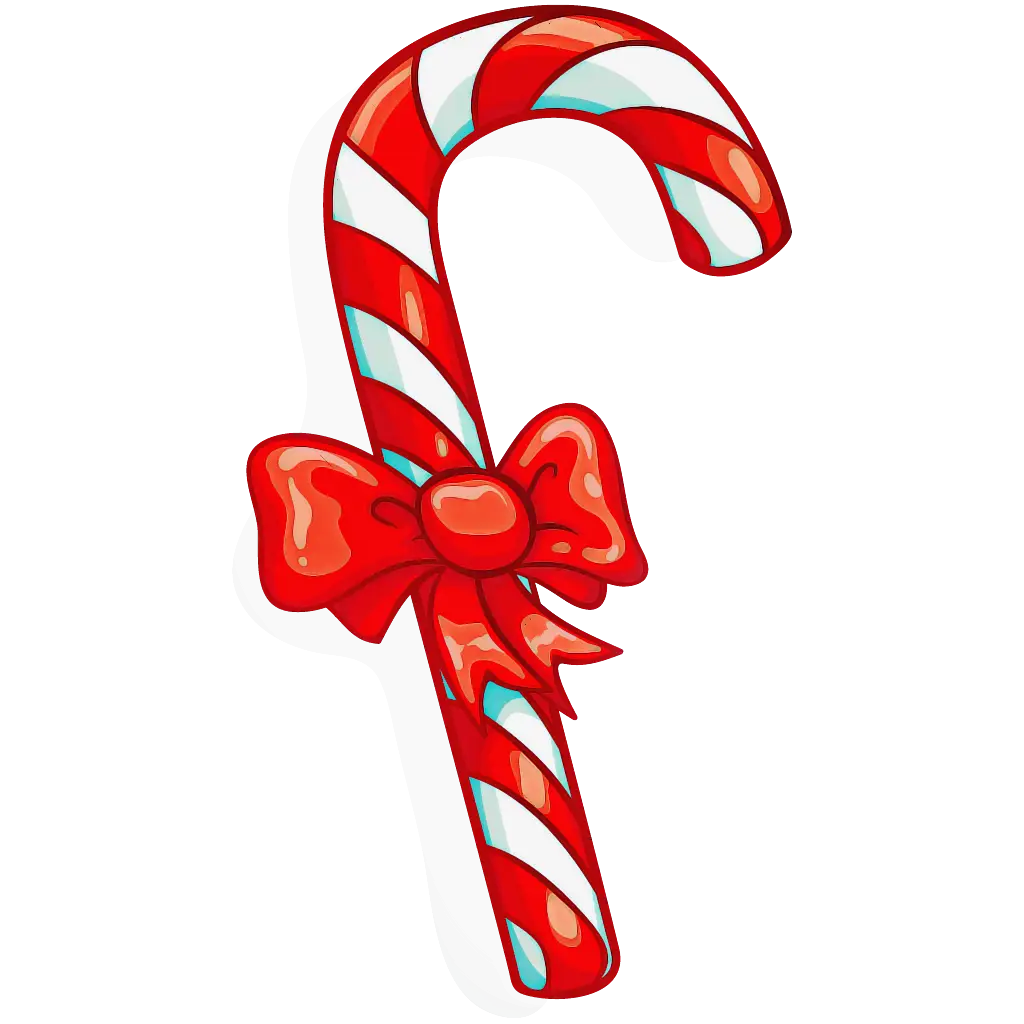 Festive Red and White Candy Cane