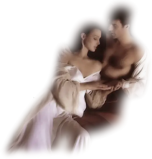 Romantic Couple in Embrace