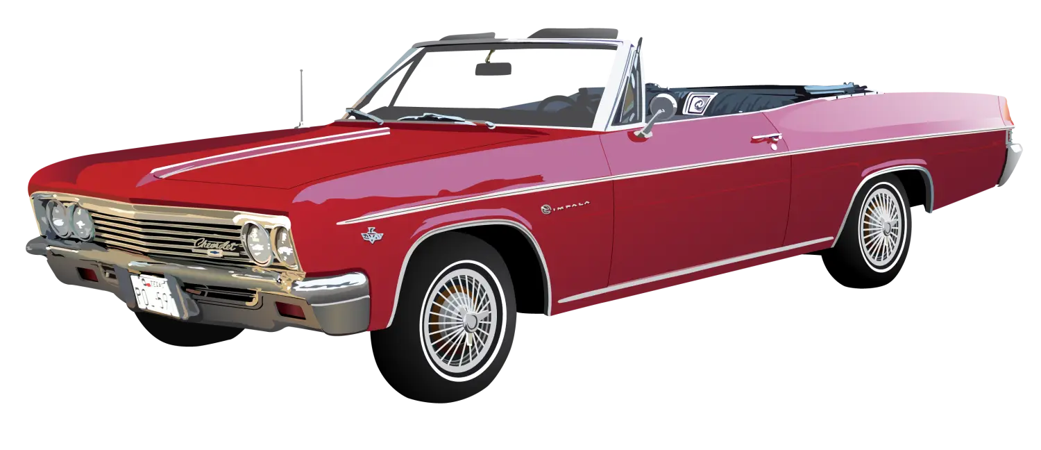 Red Classic Convertible Car