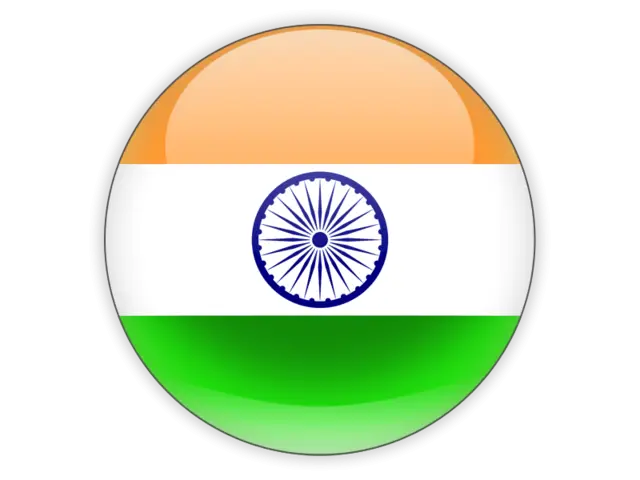Circular Indian Flag Icon