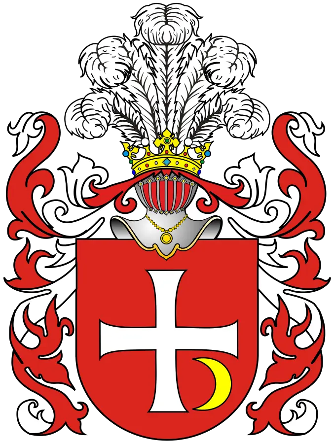 Coat of Arms Drawing Showing Historic Emblems