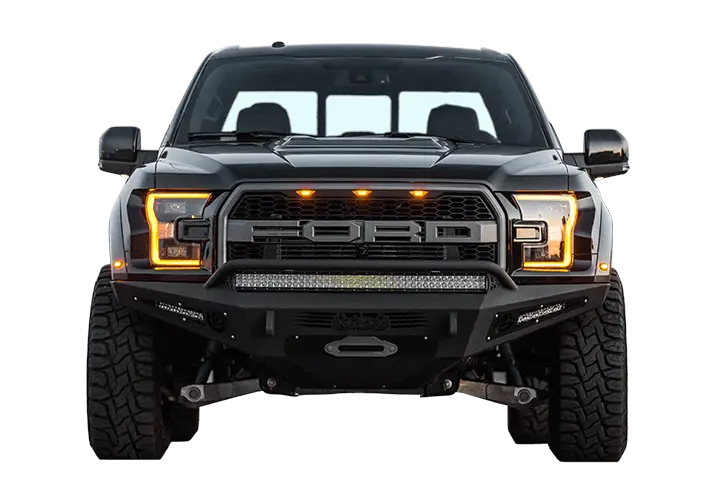 Powerful Ford Truck Front View