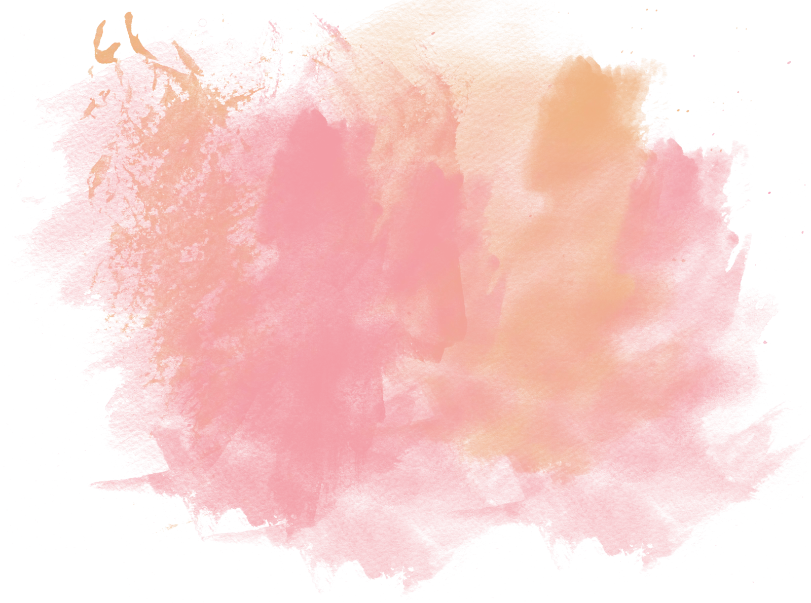 Pink and Peach Watercolor Splash