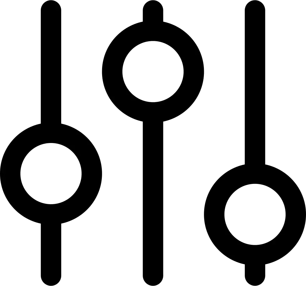 Control Sliders Icon for Settings