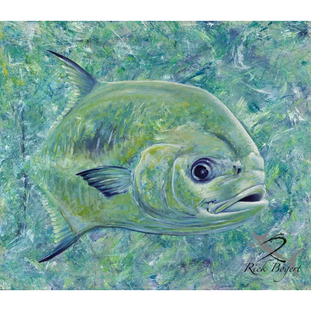 Fish Painting with Aquatic Background