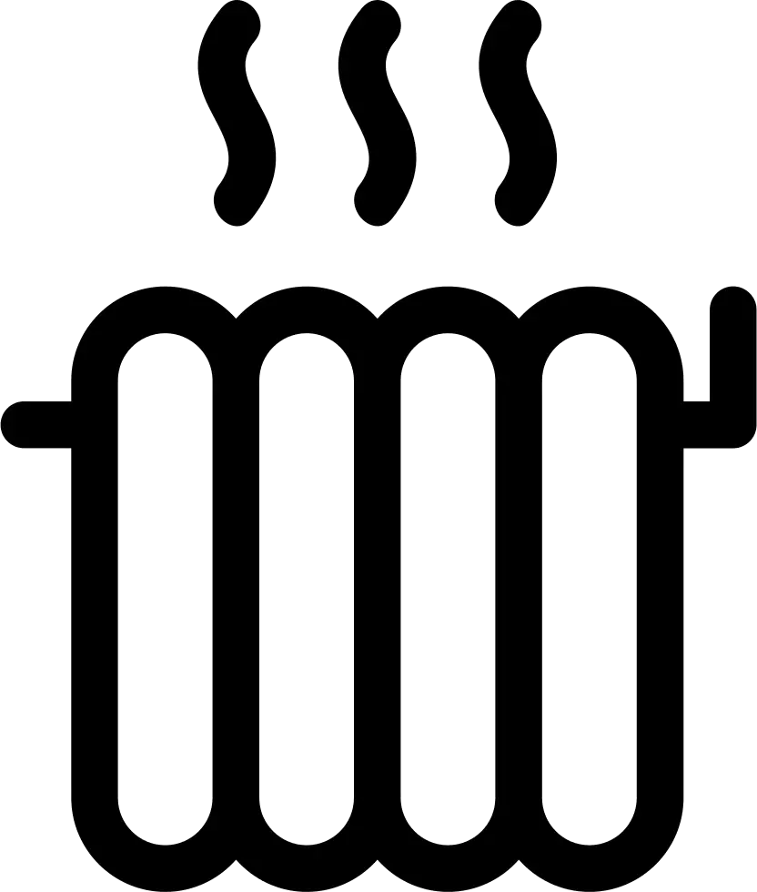 Steam Radiator Icon for Home Heating