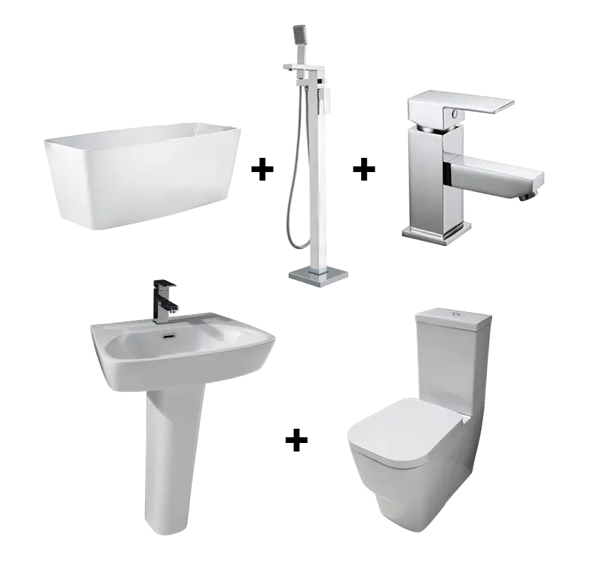 Modern Bathroom Fixtures Set