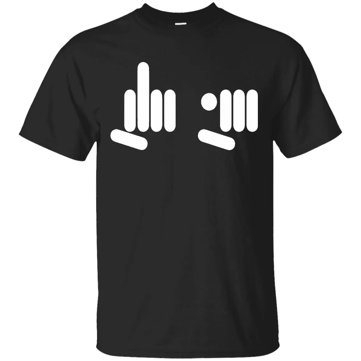 Black T-shirt with Unique Design