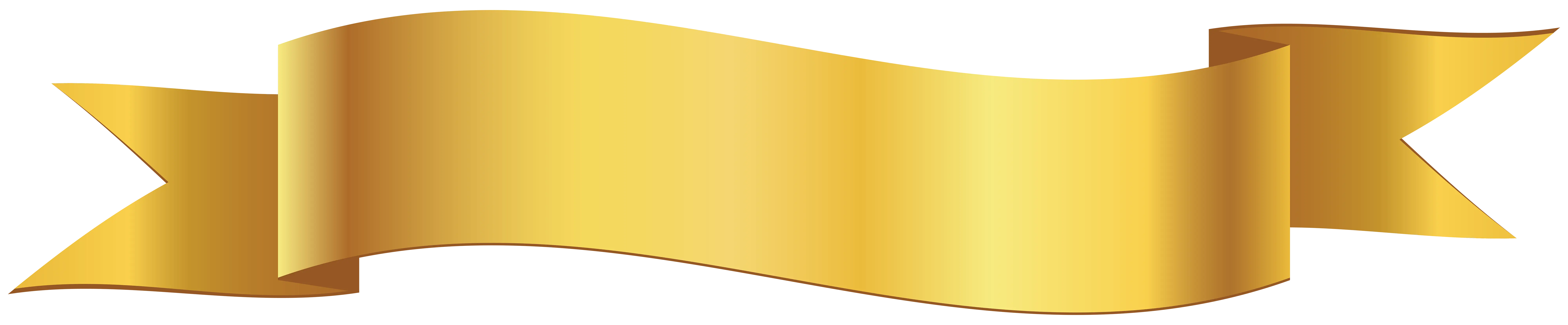 Shiny Gold Ribbon Banner