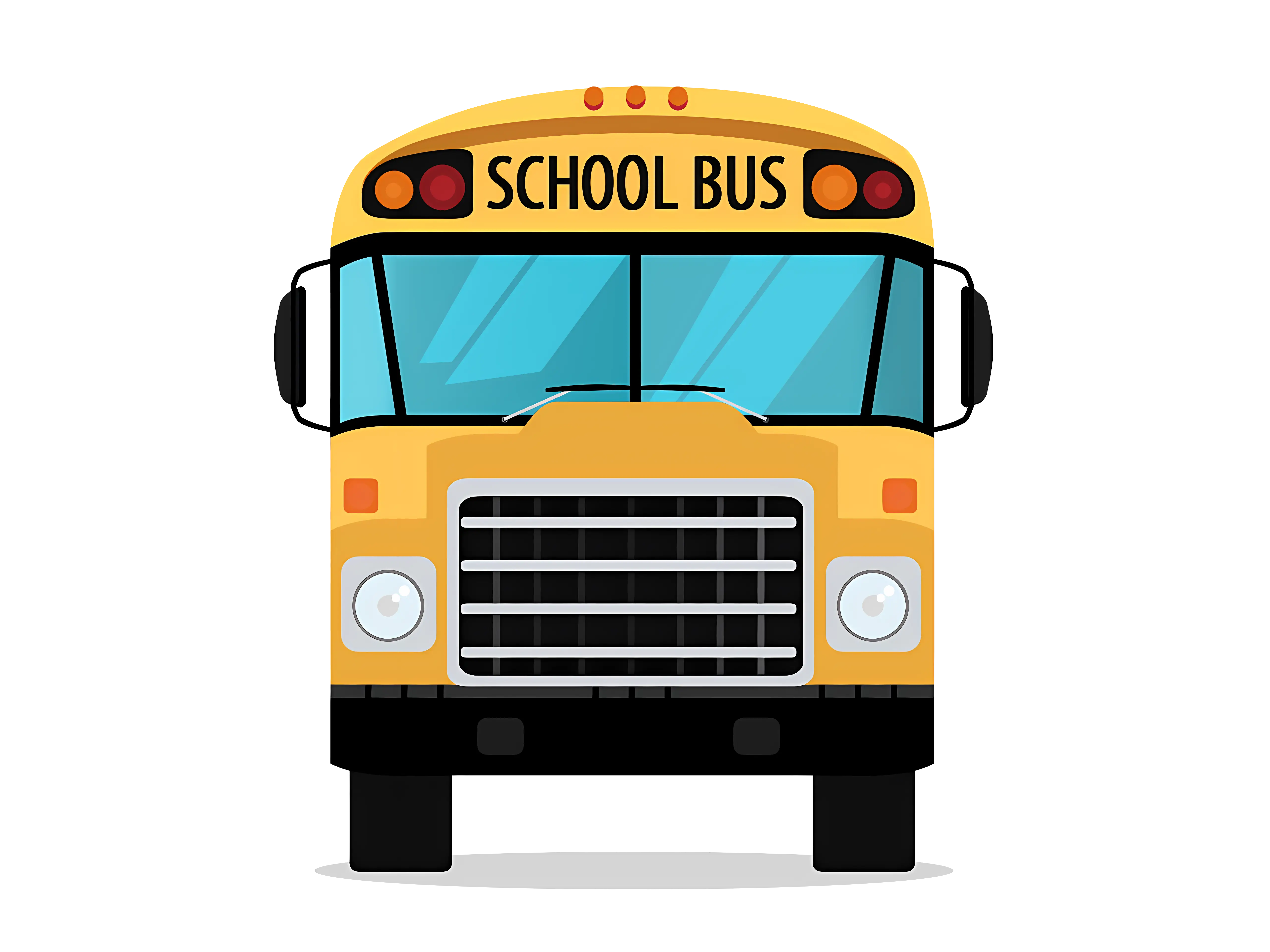 Classic Yellow School Bus Illustration