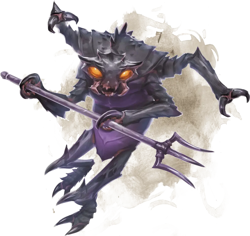 Dark Demon with Trident