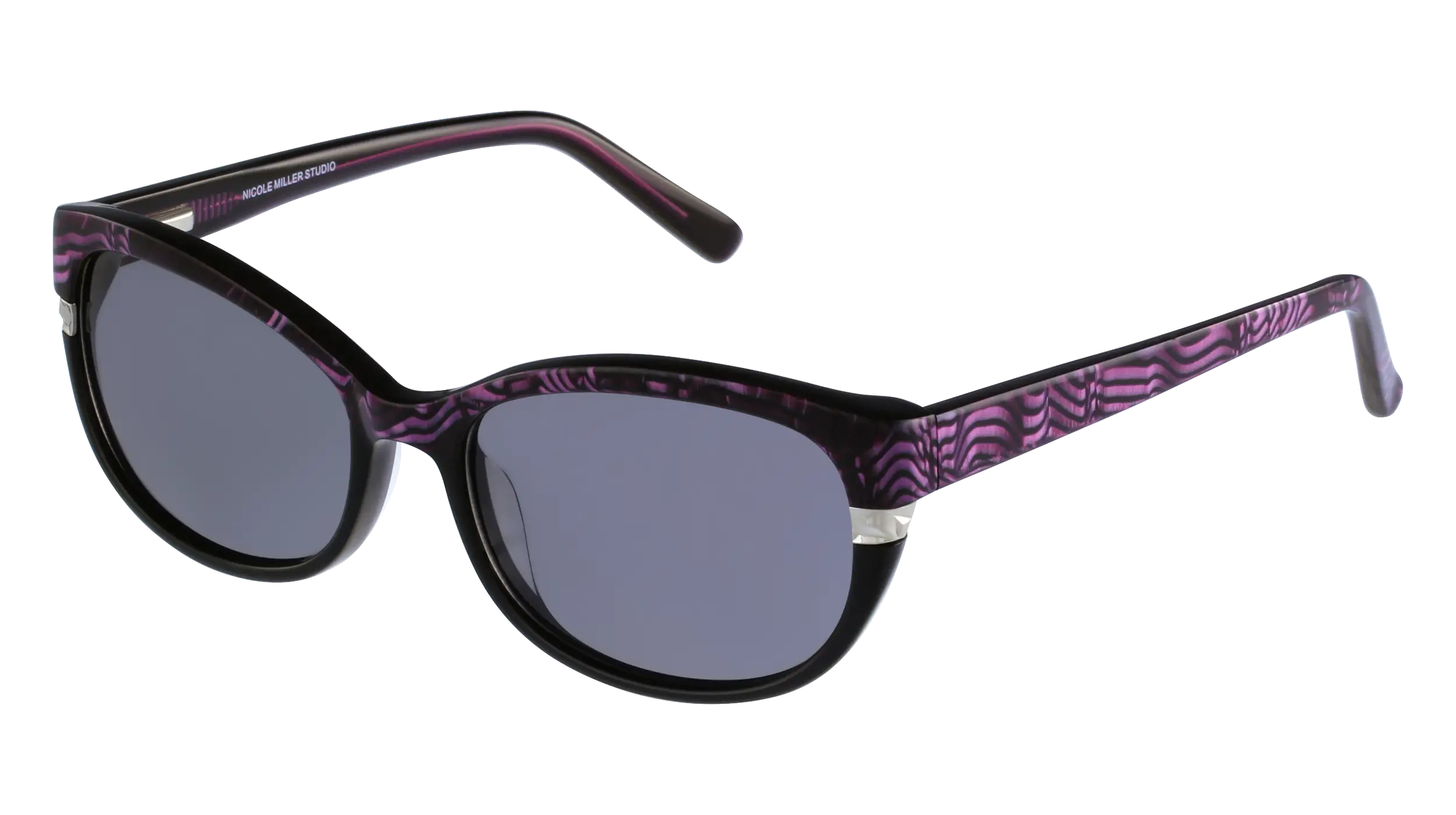 Black and Purple Patterned Sunglasses